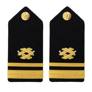 Navy Shoulder Board: Lieutenant Junior Grade Civil Engineer, female