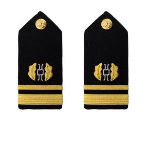 Navy Shoulder Board: Lieutenant Junior Grade Judge Advocate, female