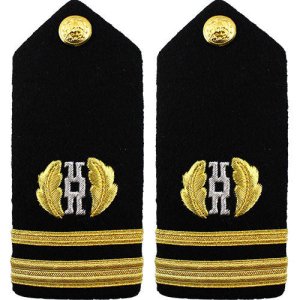 Navy Shoulder Board: Lieutenant Junior Grade Judge Advocate, male