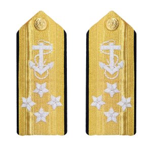 Navy Shoulder Board: Line Admiral 4 Star, male