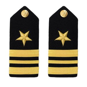 Navy Shoulder Board: Line Lieutenant Commander, male