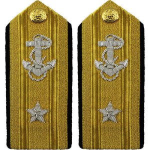 Navy Shoulder Board: Line Rear Admiral Lower 1 Star, Male