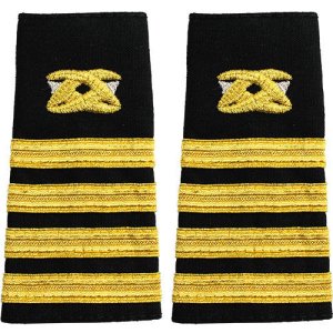 Navy Soft Shoulder Mark: Captain Civil Engineer