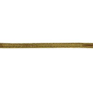 Navy Synthetic Lace: Gold, 1/8 inch
