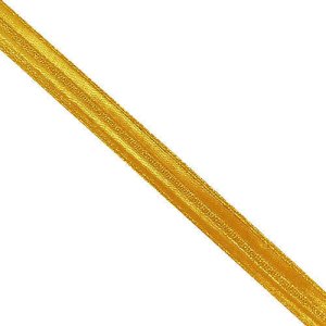 Navy Synthetic Lace: Gold, 3/8