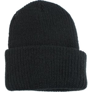 Navy Watch Cap: Black, acrylic