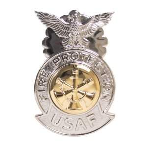 Air Force Badge: Assistant Fire Chief, regulation size