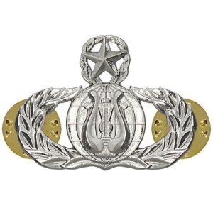 Air Force Badge: Band: Master, midsize