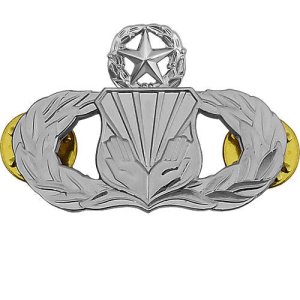 Air Force Badge: Chaplain Assistant: Master, regulation size