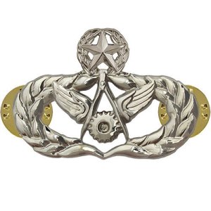 Air Force Badge: Civil Engineer: Master, regulation size