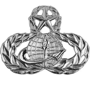Air Force Badge: Officer Force Support: Master, midsize
