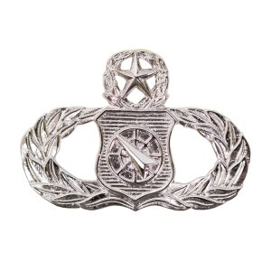 Air Force Badge: Weapons Controller: Master, regulation size