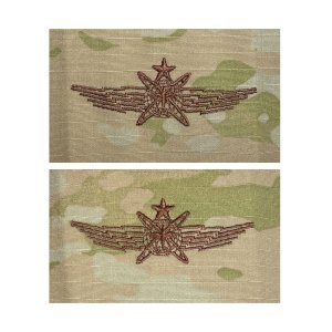 Air Force Embroidered Badge: Cyberspace Operator: Senior, embroidered on OCP
