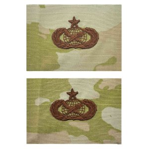 Air Force Embroidered Badge: Public Affairs: Senior, embroidered on OCP