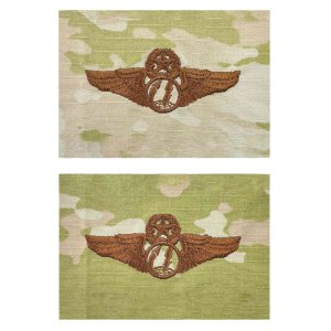 Air Force Embroidered Badge: Remotely Piloted Aircraft Sensor Operator: Master, embroidered on OCP