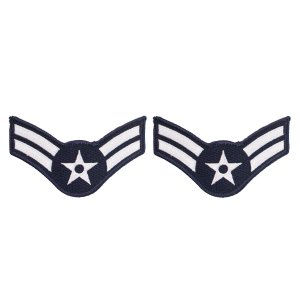 Air Force Embroidered Chevron: Airman First Class, large color