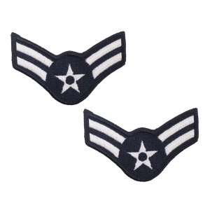 Air Force Embroidered Chevron: Airman First Class, small color