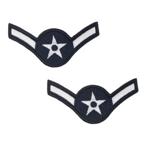 Air Force Embroidered Chevron: Airman, large color