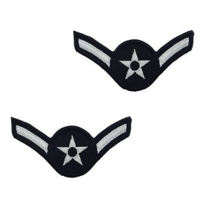 Air Force Embroidered Chevron: Airman, small color