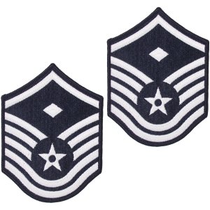 Air Force Embroidered Chevron: Master Sergeant: 1st Sgt, large color