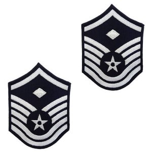 Air Force Embroidered Chevron: Master Sergeant: 1st Sgt, small color