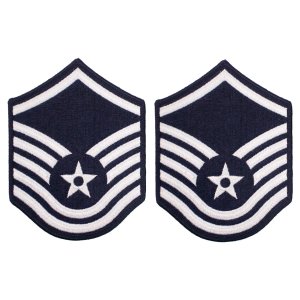 Air Force Embroidered Chevron: Master Sergeant, large color