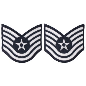 Air Force Embroidered Chevron: Technical Sergeant, large color