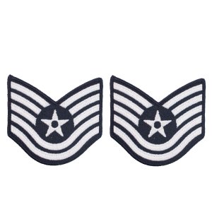 Air Force Embroidered Chevron: Technical Sergeant, small color