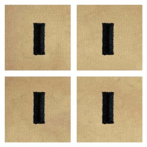 Air Force Embroidered Rank: 1st Lieutenant, Desert Sand
