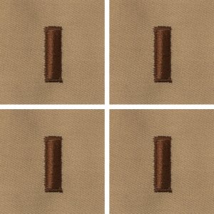 Air Force Embroidered Rank: 2nd Lieutenant, Desert Sand