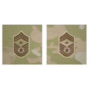 Air Force Embroidered Rank: Chief Master Sergeant with Diamond, OCP Sew on