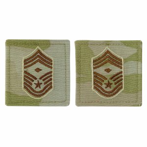 Air Force Embroidered Rank: Chief Master Sergeant with Diamond, OCP with hook