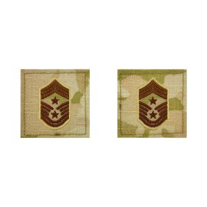 Air Force Embroidered Rank: Command Chief Master Sergeant, OCP with hook