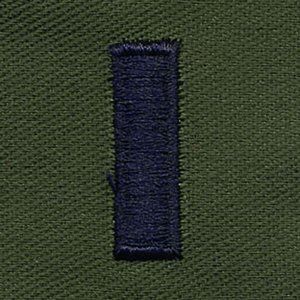 Air Force Embroidered Rank: First Lieutenant, subdued fatigue