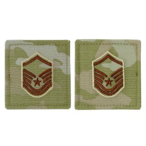 Air Force Embroidered Rank: Master Sergeant, OCP with hook