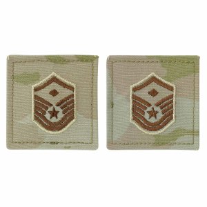 Air Force Embroidered Rank: Master Sergeant with Diamond, OCP with hook