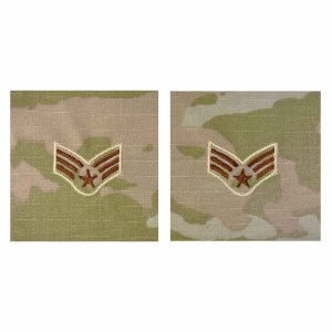 Air Force Embroidered Rank: Senior Airman, OCP Sew On