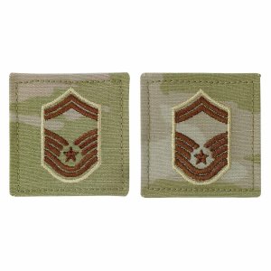 Air Force Embroidered Rank: Senior Master Sergeant, OCP with hook