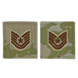 Air Force Embroidered Rank: Technical Sergeant, OCP with hook