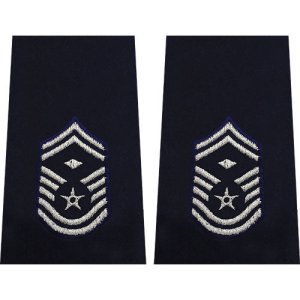 Air Force Epaulet: Senior Master Sergeant with diamond: 1st Sergeant: Enlisted, small