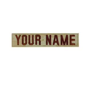Air Force Name Tape: Individual Name, embroidered on OCP with Hook Closure