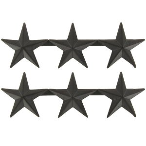 Air Force Officer Rank Insignia: Lieutenant General, black metal