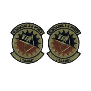 Air Force Patch: 1st Special Operations Air Maintenance Squadron, OCP with hook