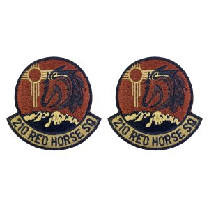 Air Force Patch: 210th Red Horse Squadron, OCP with hook