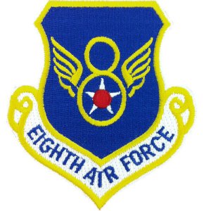Air Force Patch: 8th Command, hook closure