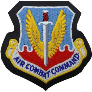 Air Force Patch: Air Combat Command, leather