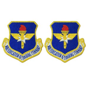 Air Force Patch: Air Education and Training Command, color hook closure