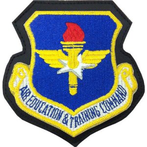 Air Force Patch: Air Education and Training Command, leather