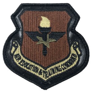 Air Force Patch: Air Education and Training Command, OCP with Leather and hook