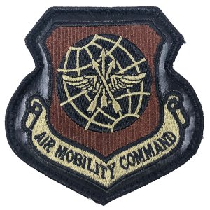 Air Force Patch: Air Mobility Command, OCP with Leather and hook